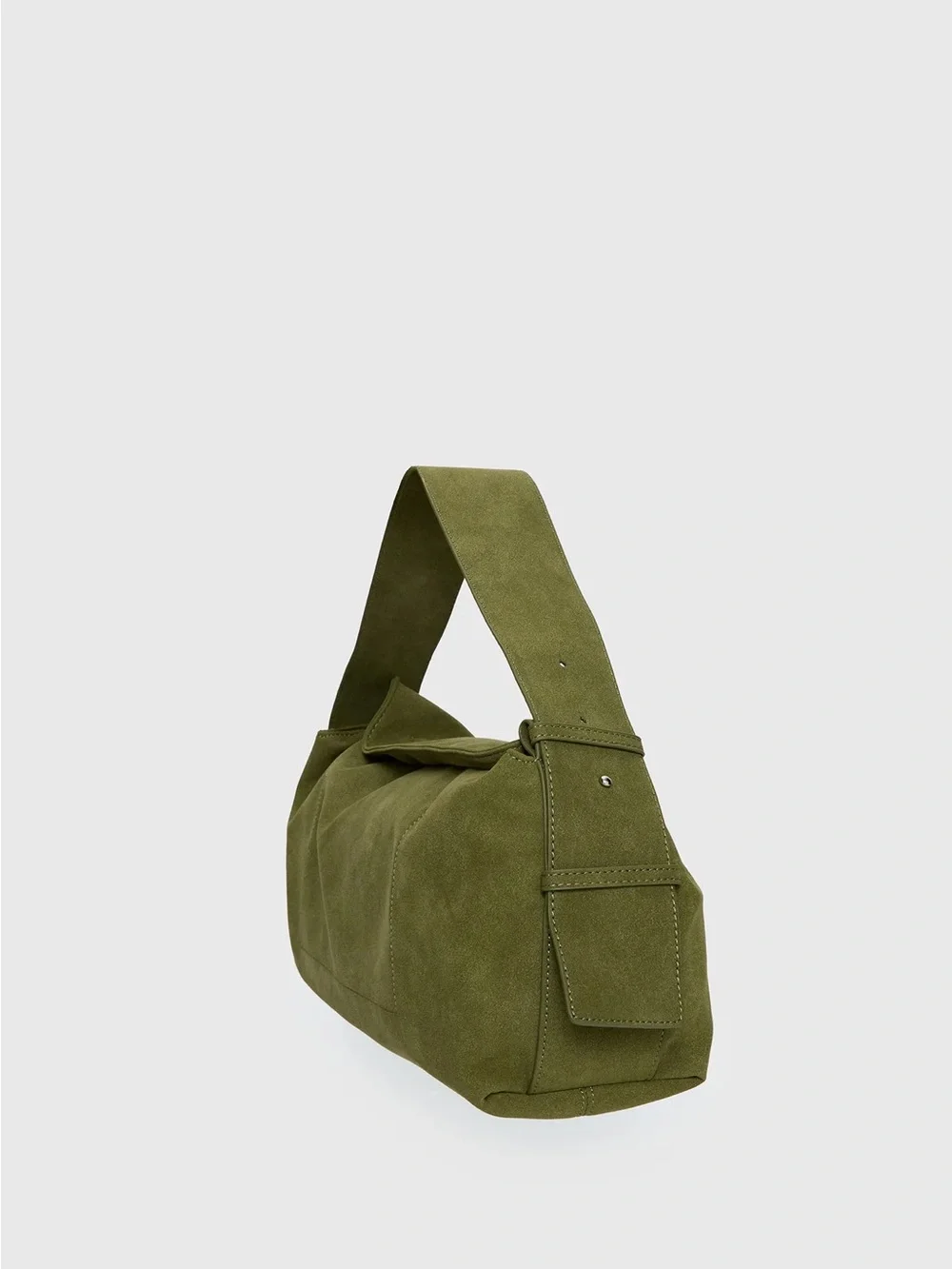 Princess Polly Olive Green Suede Shoulder Bag